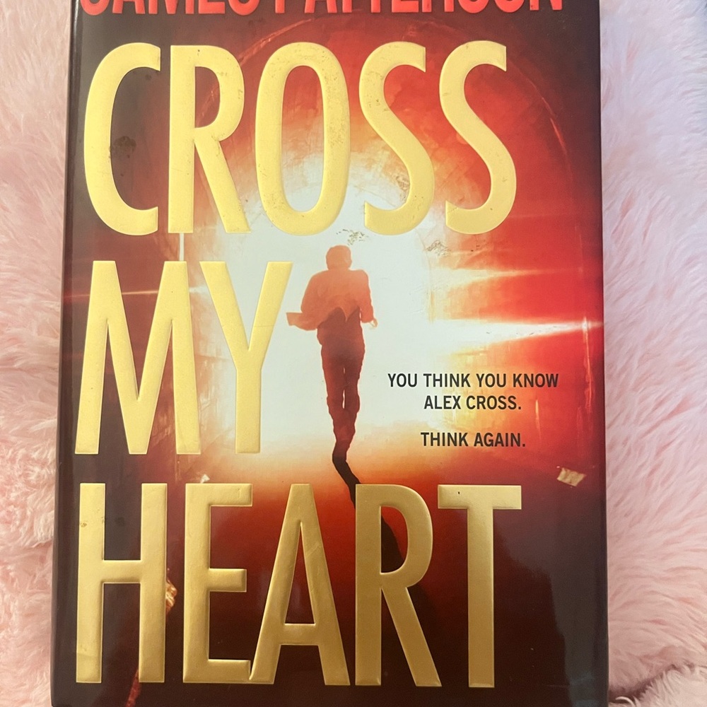 James Patterson 'Cross My Heart' Book - Red and Gold Cover